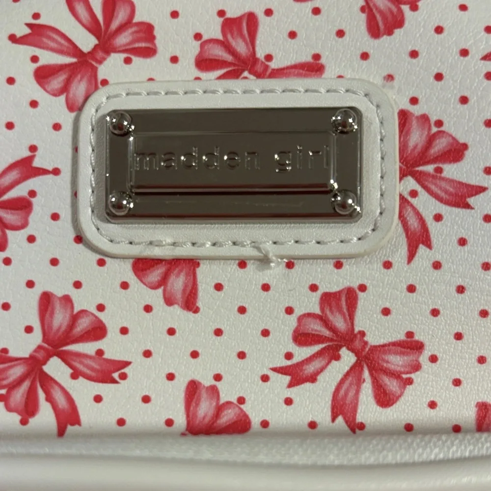 Pink Bow Patterned Backpack - Picture 2 of 2